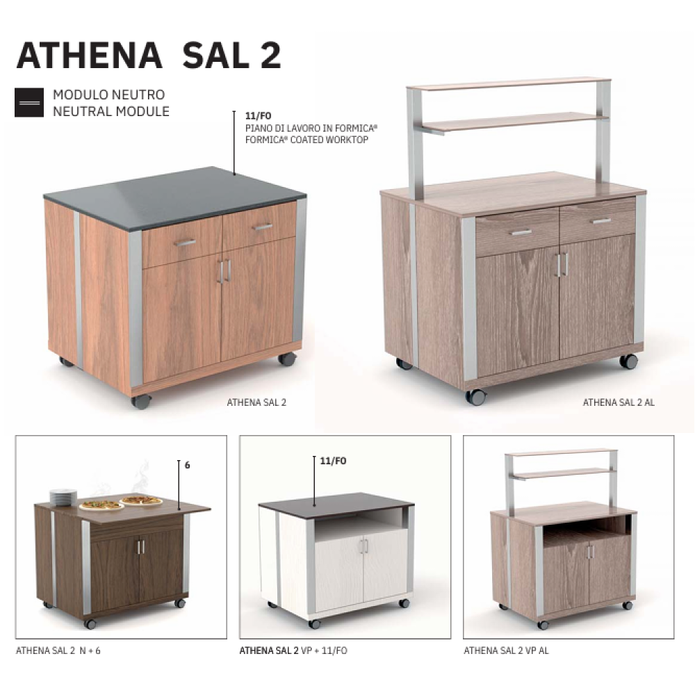 НЕЙТРАЛЬНЫЙ МОДУЛЬ С ДВЕРЬЮ ATHENA SAL N2