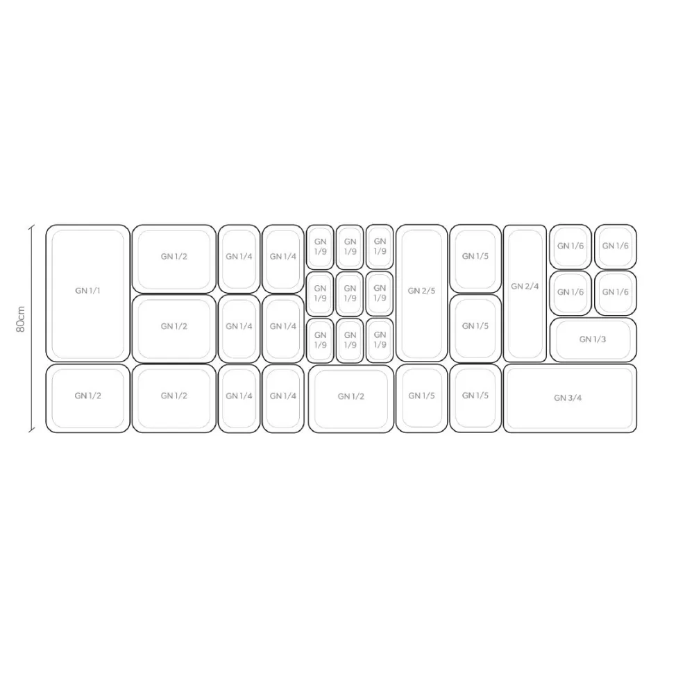 Контейнер Plexi GN 1/1 глубиной 20 мм из полиметилметакрилата Белый (A00009233)