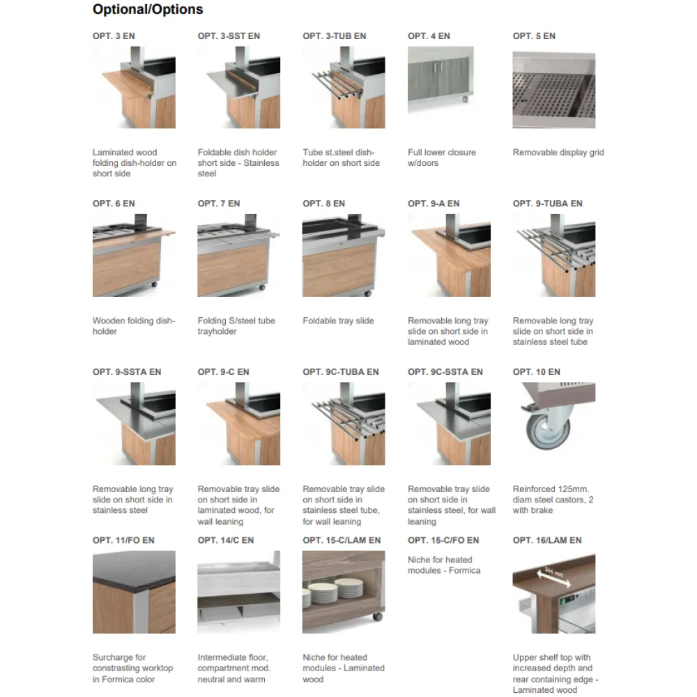 ГОРЯЧИЙ БУФЕТ С ГАЛОГЕННЫМИ ЛАМПАМИ ATHENA 6 BM/HALO W