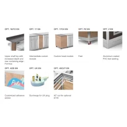 ГОРЯЧИЙ БУФЕТ С ГАЛОГЕННЫМИ ЛАМПАМИ ATHENA 4 BM/HALO W