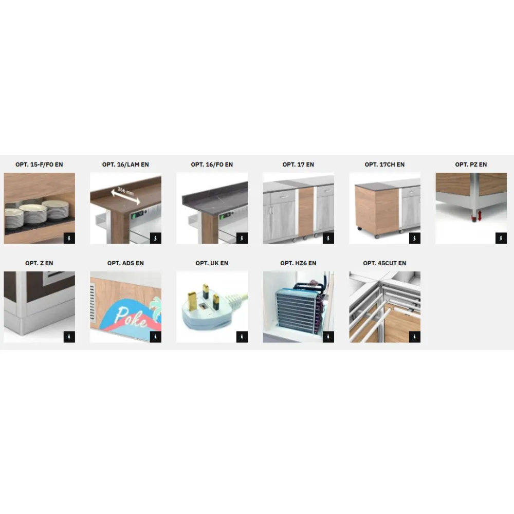 ХОЛОДИЛЬНЫЙ БУФЕТ С ВЕНТИЛЯТОРОМ ATHENA 5 RV/M W