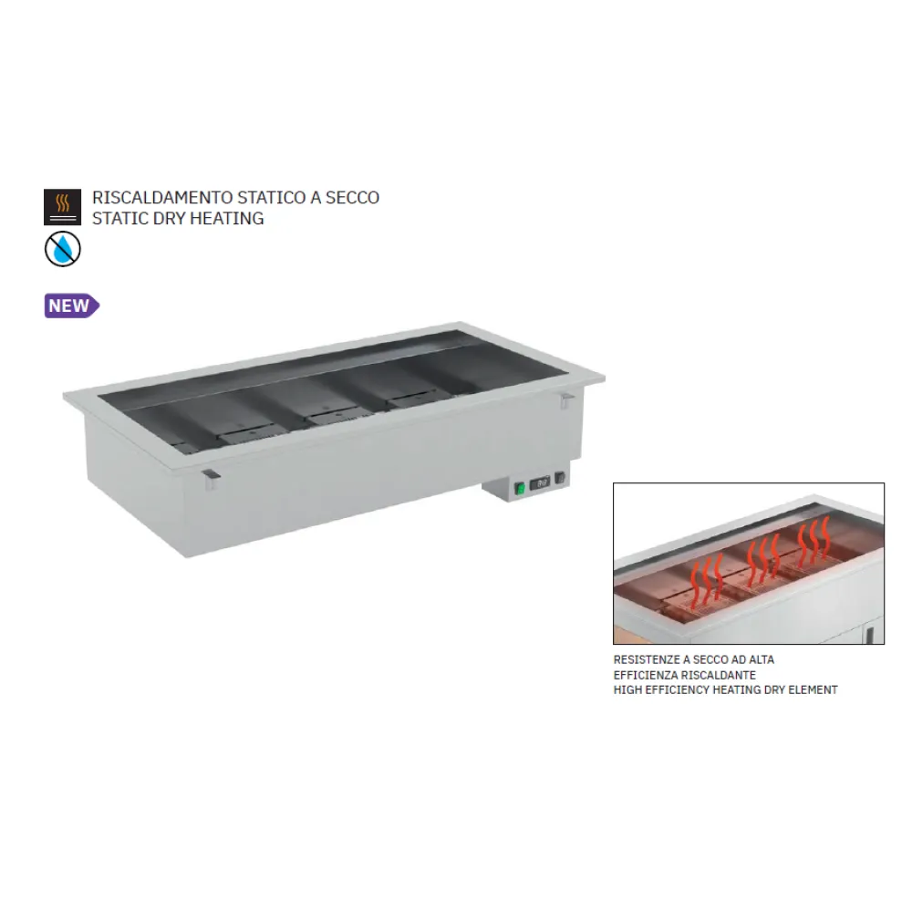 ГОРЯЧИЙ МАРМИТ С СУХИМ ОТОПЛЕНИЕМ DROP-IN 4 DRY