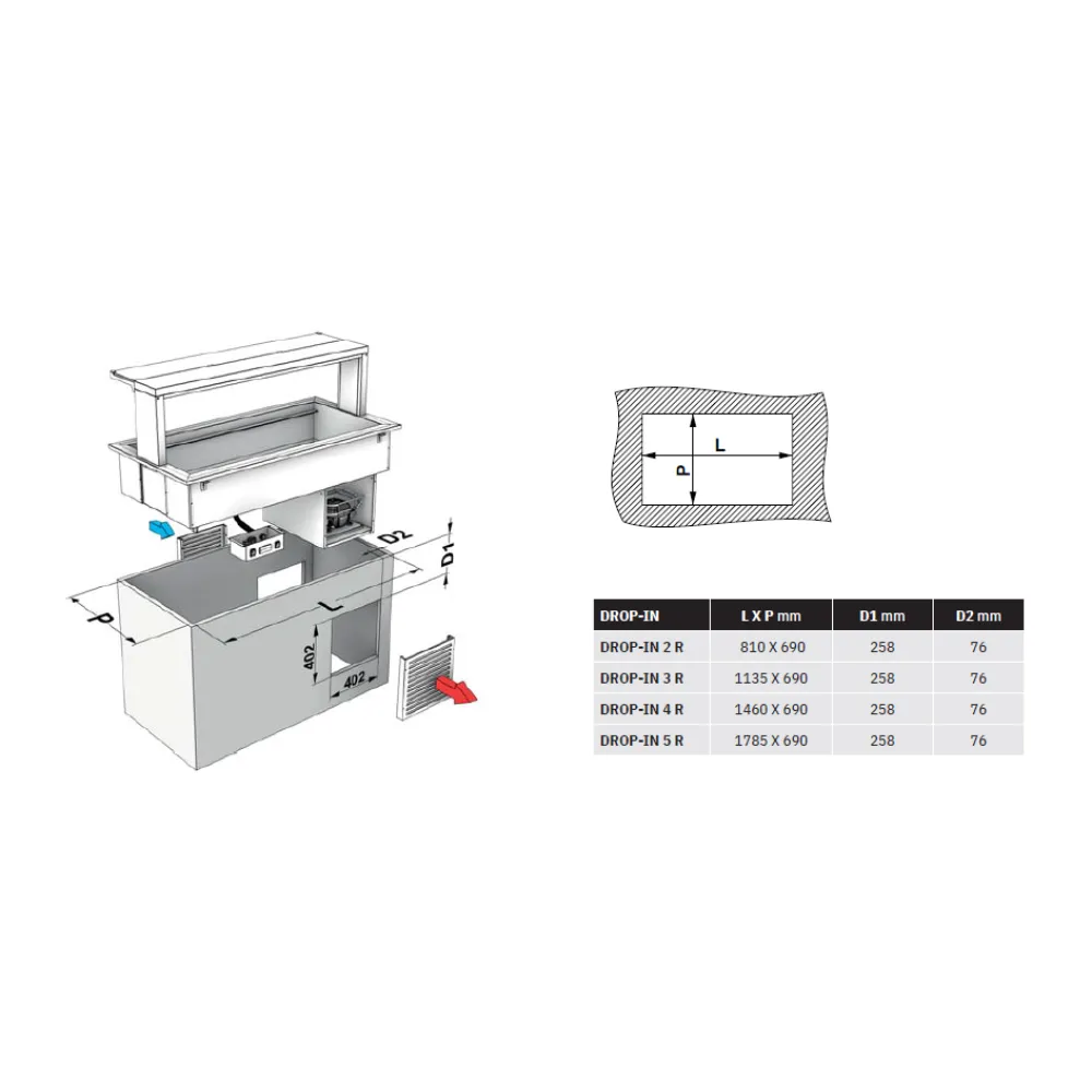 ХОЛОДНЫЙ МАРМИТ DROP-IN-5R