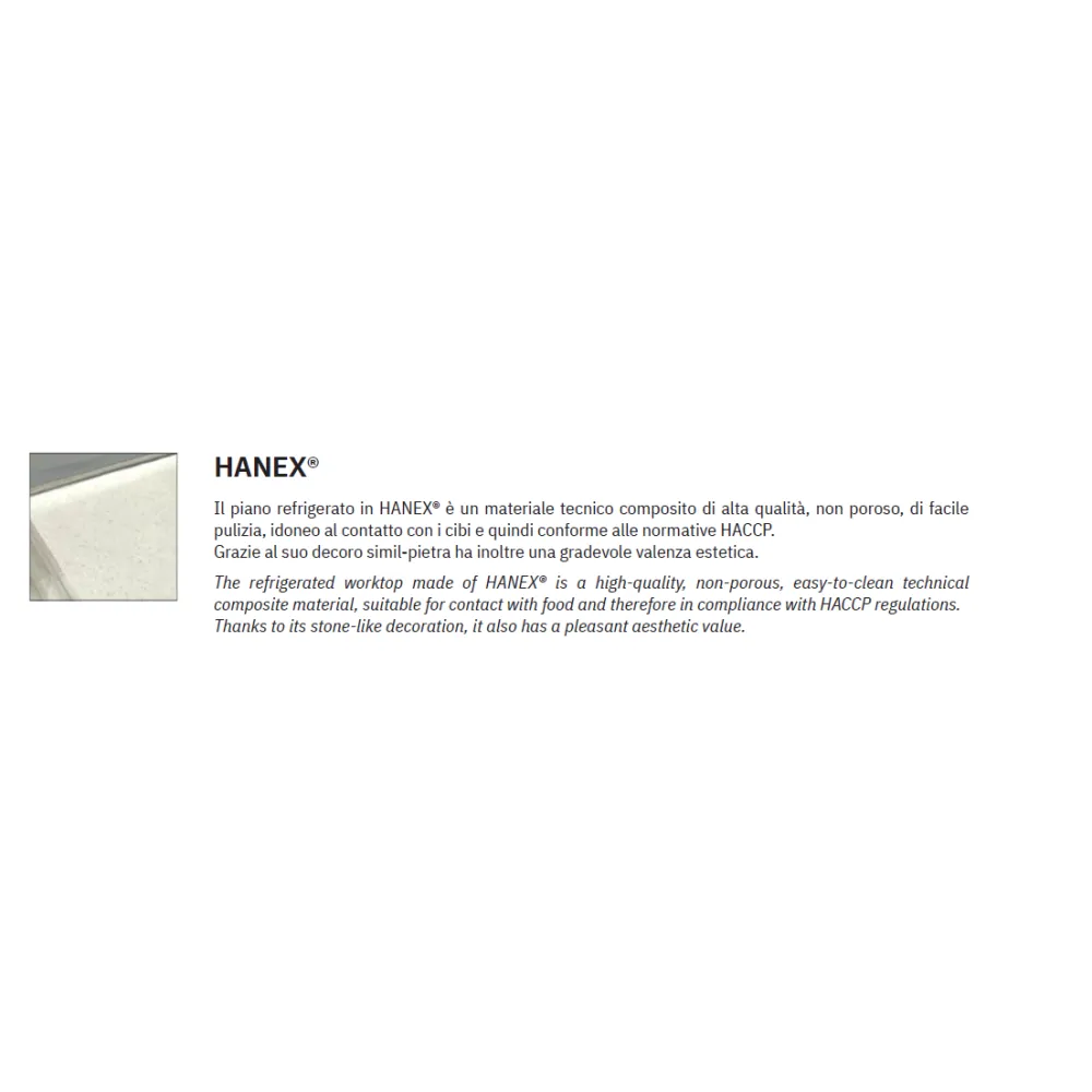 ХОЛОДИЛЬНАЯ ПОВЕРХНОСТЬ ИЗ БЕТАКРИЛА DROP-IN-2PR