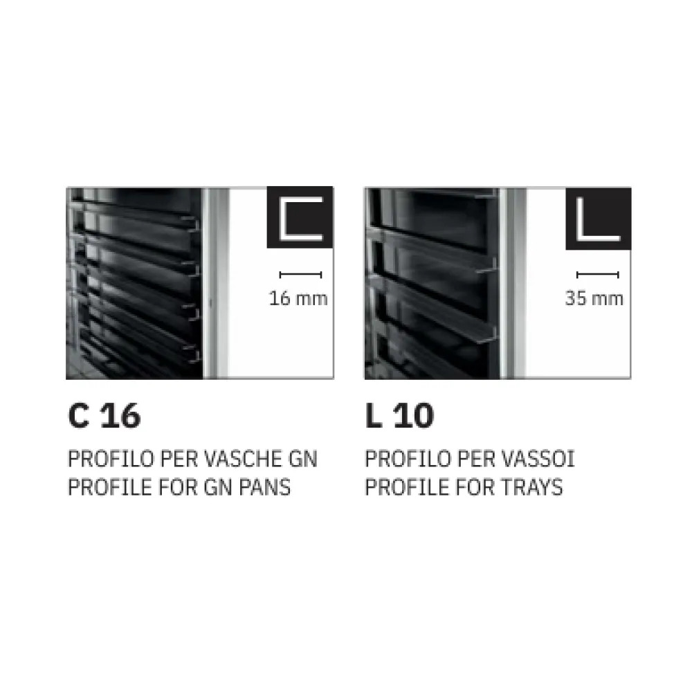 ШКАФ ИЗ НЕРЖАВЕЮЩЕЙ СТАЛИ НА КОЛЕСАХ ДЛЯ КОНТЕЙНЕРОВ GN NEUTROVEGA 1 L10