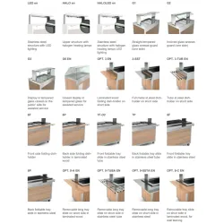 Буфет с нагреваемой столешницей из закалённого стекла и нижним отделением с вентиляторным обдувом OMNIA 2PC/SC