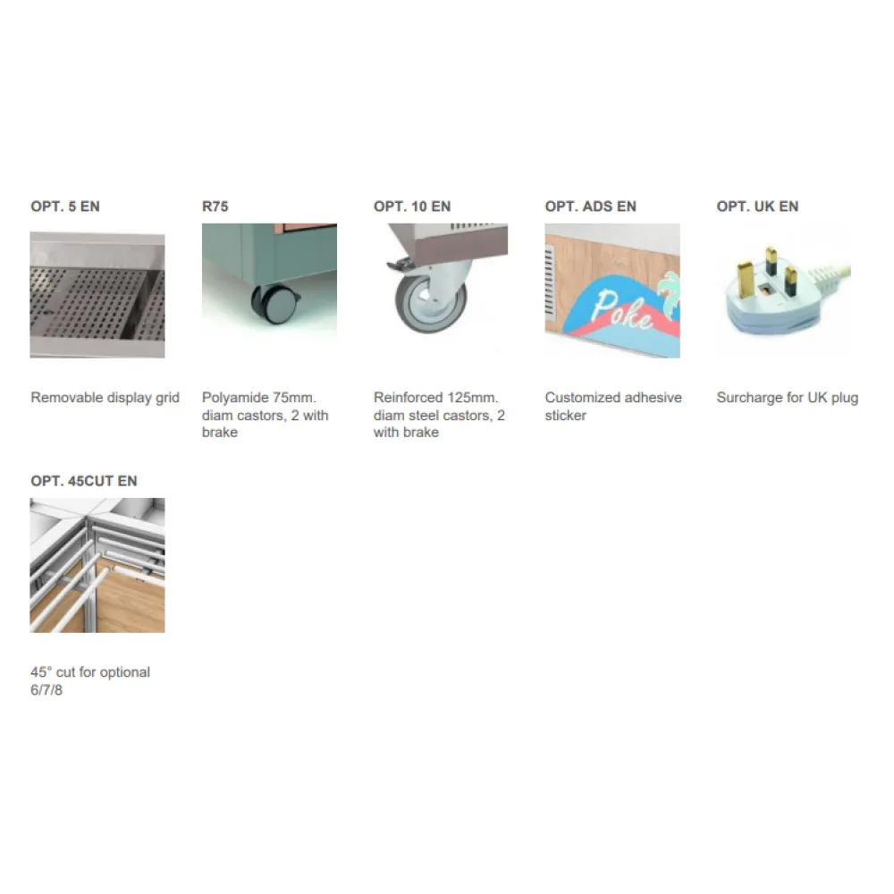 BAIN-MARIE ГОРЯЧИЙ БУФЕТ С ОТДЕЛЬНЫМИ МАРМАЙТАМИ OMNIA 3BM/SEP