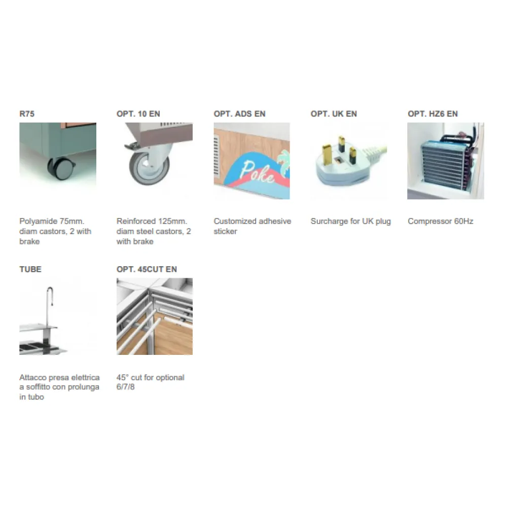 ХОЛОДНЫЙ БУФЕТ С СТОЛЕШНИЦЕЙ ИЗ HANEX® БЕТАКРИЛА OMNIA 3PR