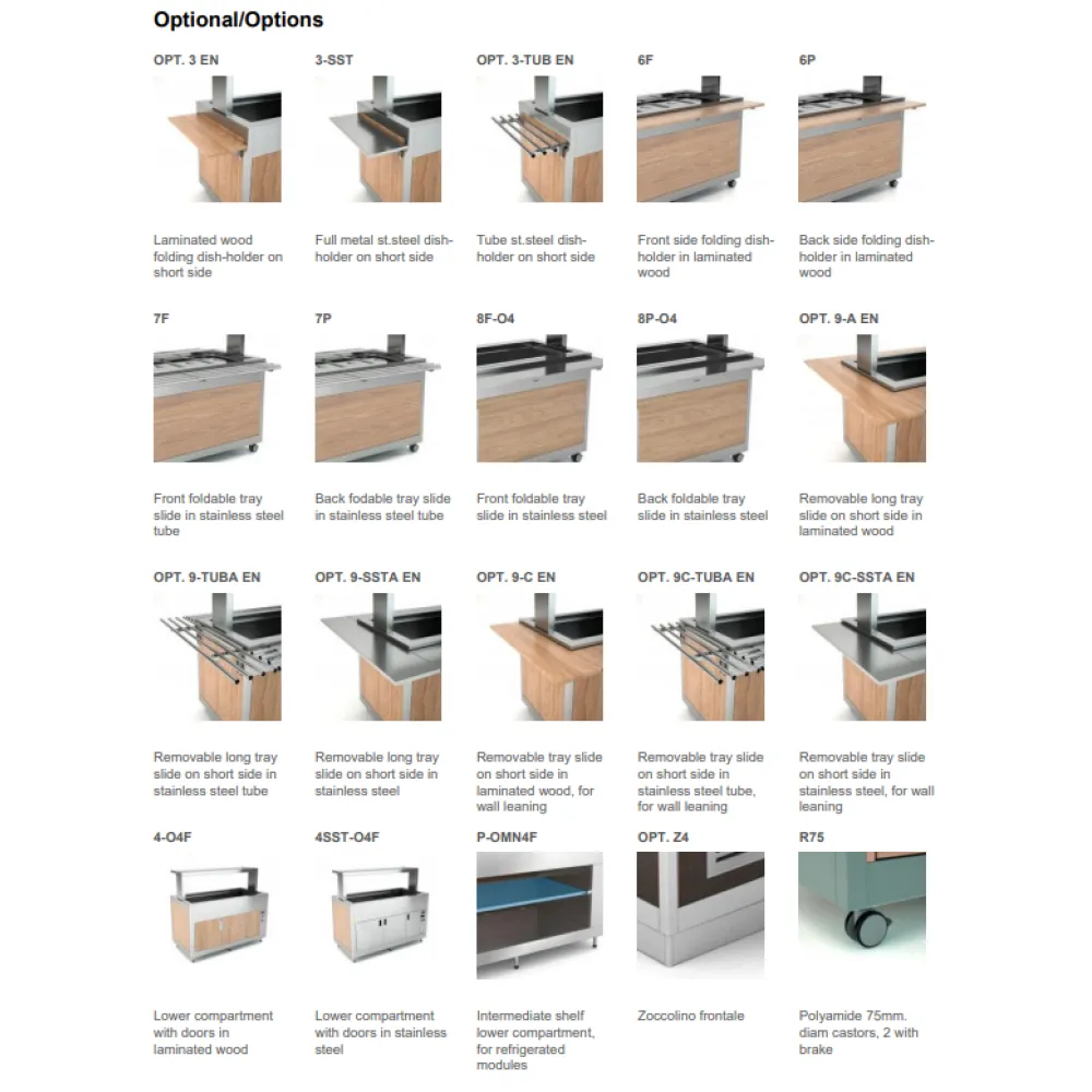 ХОЛОДНЫЙ БУФЕТ С РАБОЧЕЙ ПОВЕРХНОСТЬЮ ИЗ HANEX® BETACRYL OMNIA 5PR