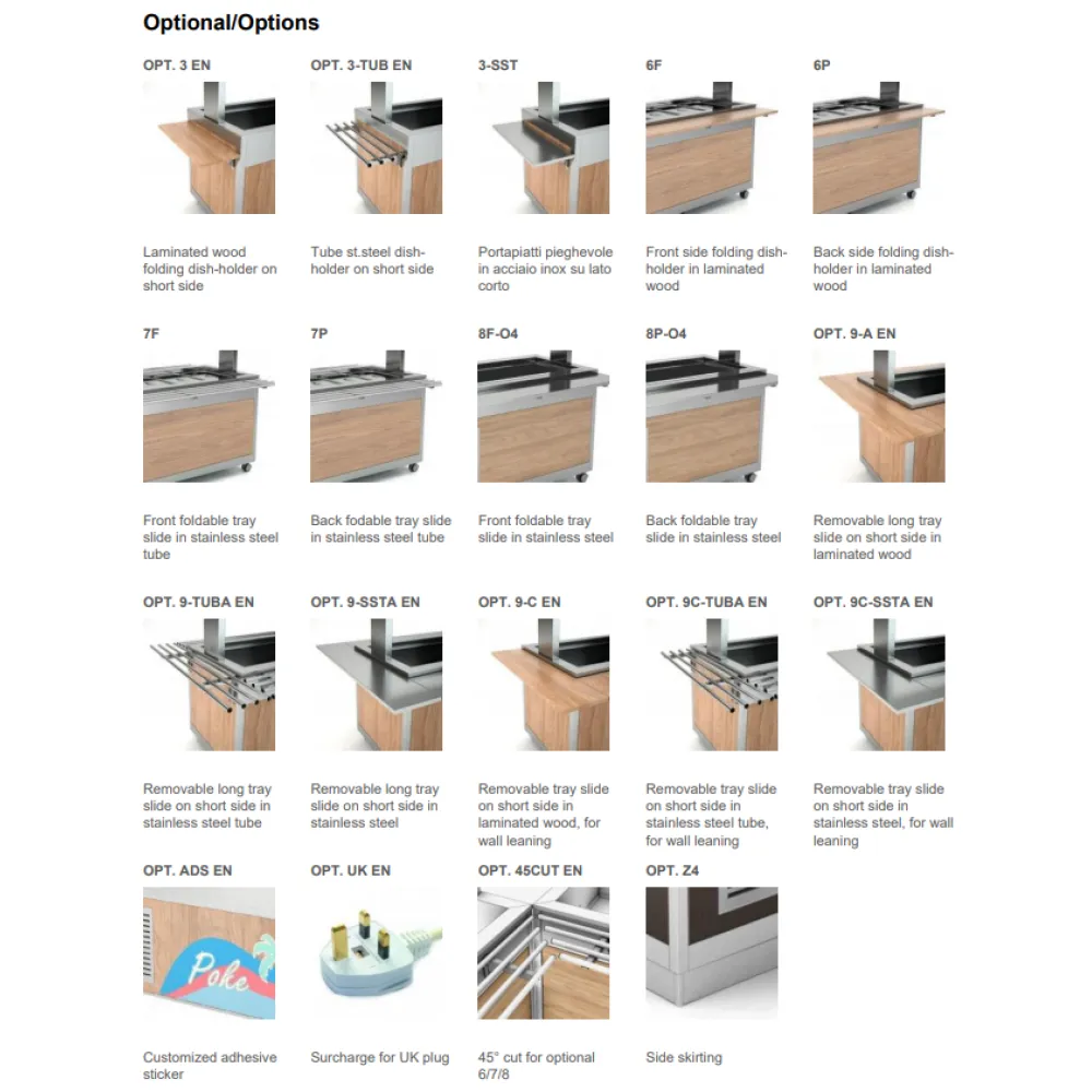 ХОЛОДИЛЬНАЯ ВИТРИНА С ВЕНТИЛЯТОРОМ И НИЖНИМ ХОЛОДИЛЬНЫМ ШКАФОМ OMNIA 4DSP/SF