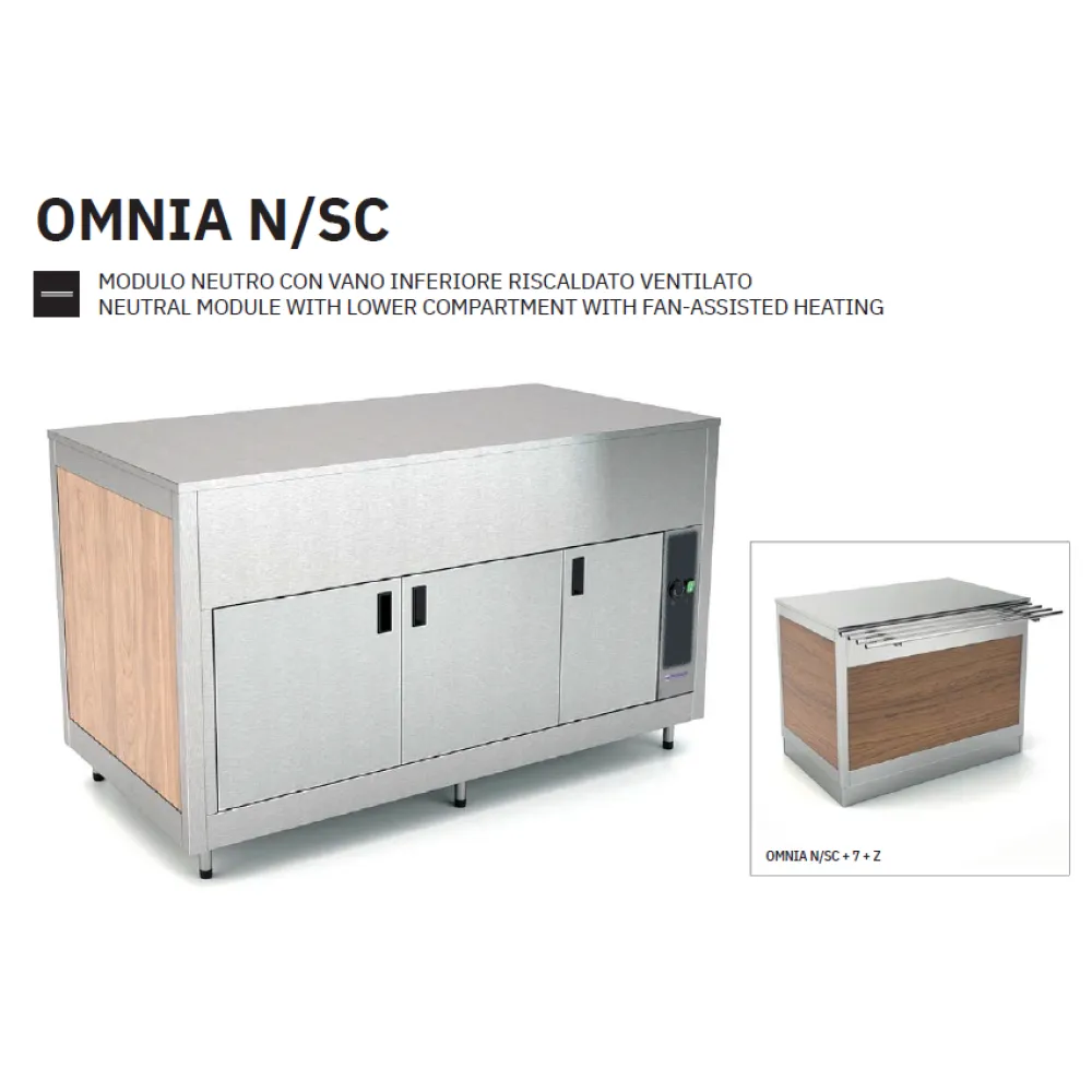 НЕЙТРАЛЬНЫЙ МОДУЛЬ С ОБОГРЕВАЕМЫМ НИЖНИМ ОТСЕКОМ OMNIA 2N/SC