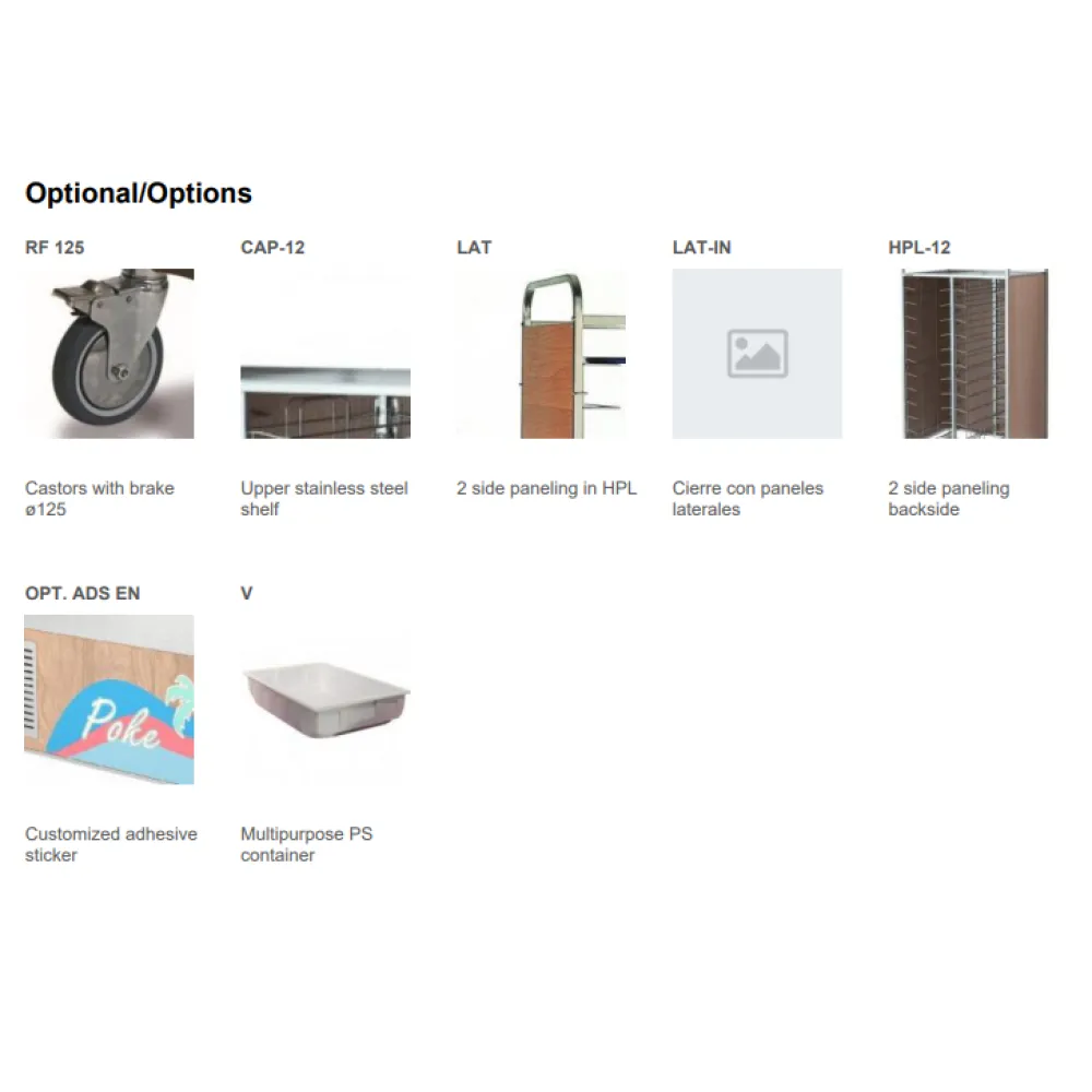 ТЕЛЕЖКА ДЛЯ ПОДНОСОВ TRAY 24