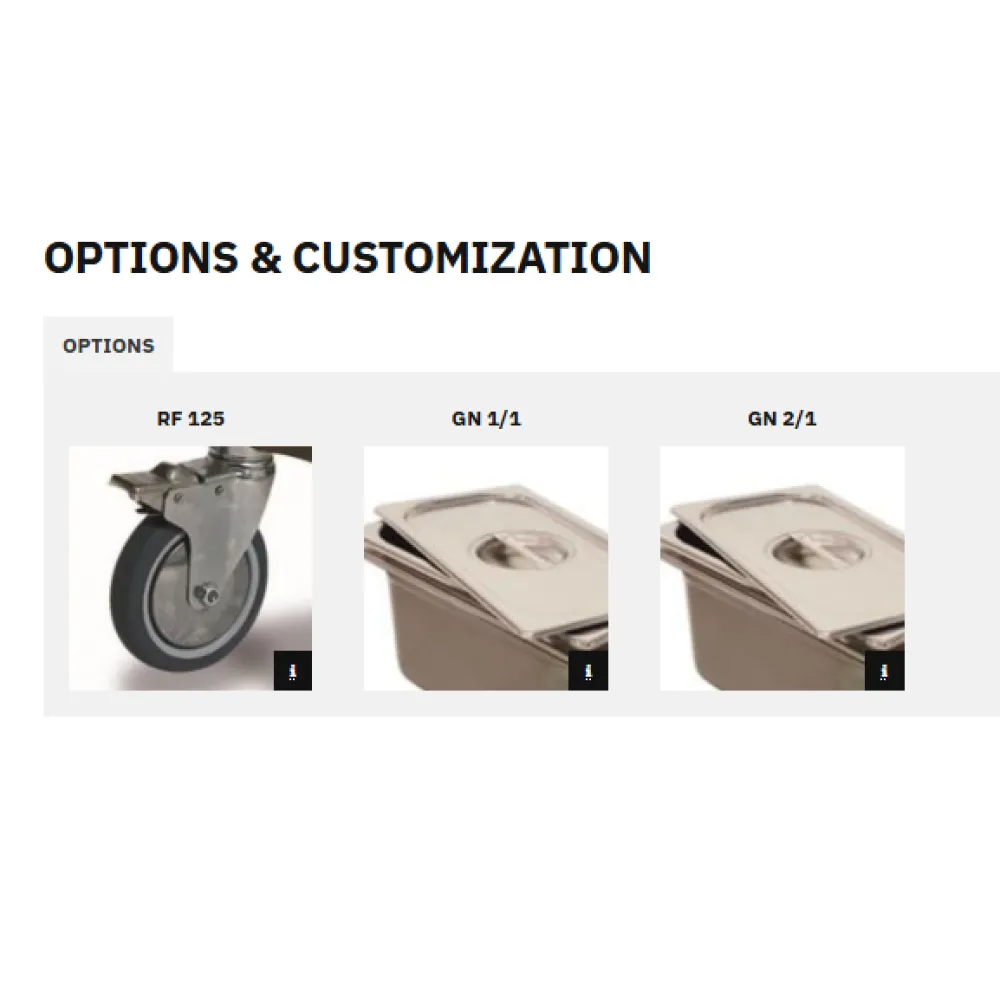 ТЕЛЕЖКA ДЛЯ ПОДНОСОВ VEGA GN2/1 L18