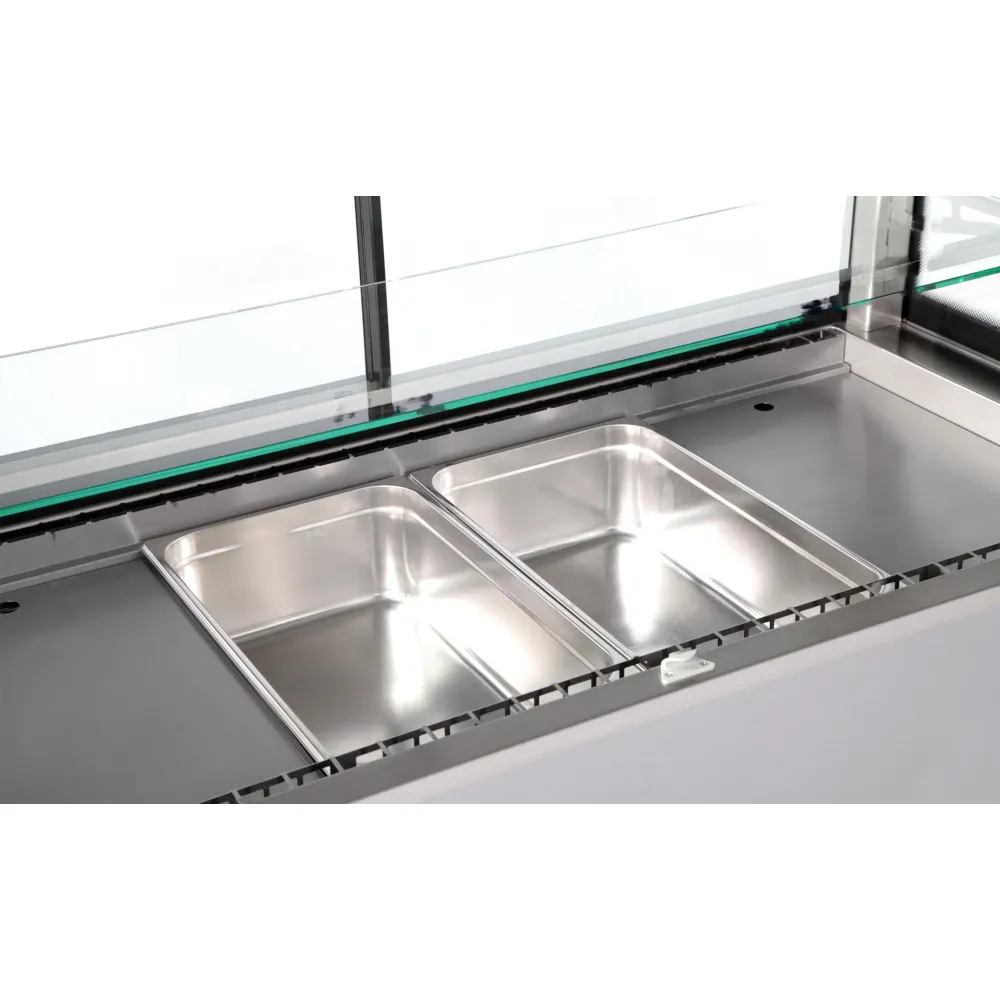 Холодильная витрина с раздвижными дверями 1200x700x1440