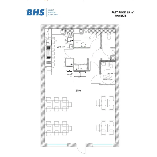 Проект быстрого питания 35 м2