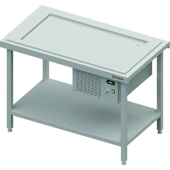 Прилавок с холодильной экспозиционной столешницей 