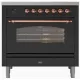 Плита с духовкой Nostalgie P09PNE3, 4 конфорки + 1 удлинённая конфорка