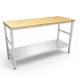 Рабочий стол с деревянной поверхностью 2200х1000 мм
