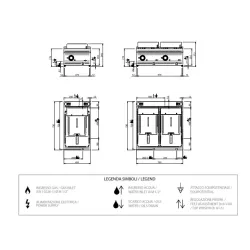 Электрическая фритюрница 12+12 L FRBE77T DOMINA PRO 700