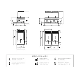 Газовая фритюрница 9+9 литров MFRG77T