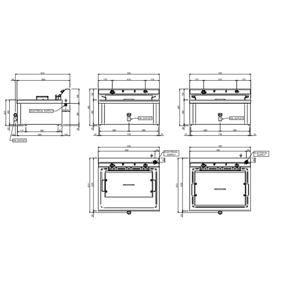 Электрическая фритюрница EF60BP 34-37 L