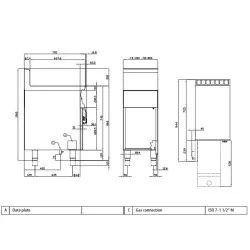 Газовая фритюрница 18+18 литров Mod F2/18-78G