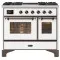 Ilve Majestic Milano MD10IDNE3 100 см с 4 газовыми конфорками и двухзонной индукцией