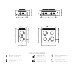 Керамическая плита 2 зоны 4,3 кВт
