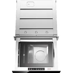 Встраиваемая вакуумная упаковочная машина из глянцевого черного закаленного стекла 60 см Ilve VM615S