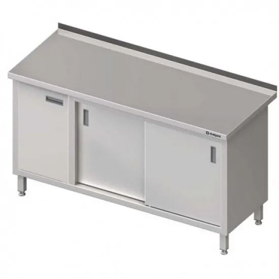 Стол с 2 раздвижными дверцами и ящиком