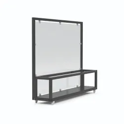 Перегородка с открытым цветочным горшком