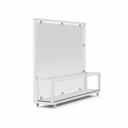 Перегородка с открытым цветочным горшком