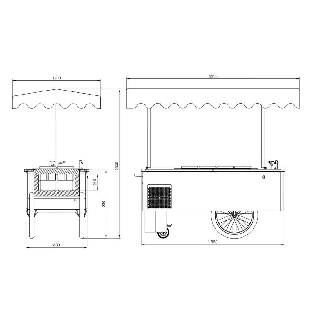 Витрина для мороженого 8SM