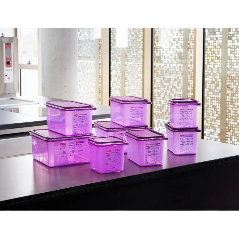 GN 1/6 h-150мм Контейнеры герметичные из полипропилена антиаллергенные