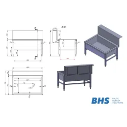 Стол с  бассеином 1000 mm
