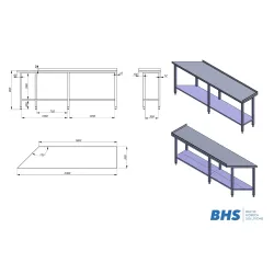 Рабочий стол с полкой