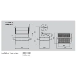 Угольная печь   P120D  DROP-IN