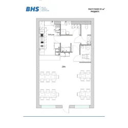 План Fast Food 35 m2