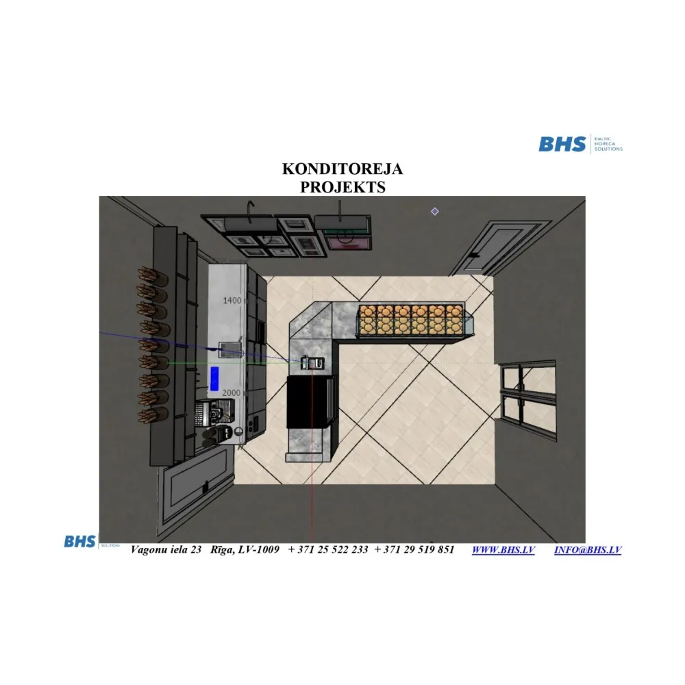 Прилавок для кондитерской