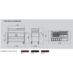 Угольный гриль в японском стиле R120ST