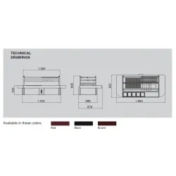 Угольный гриль в японском стиле R120TT