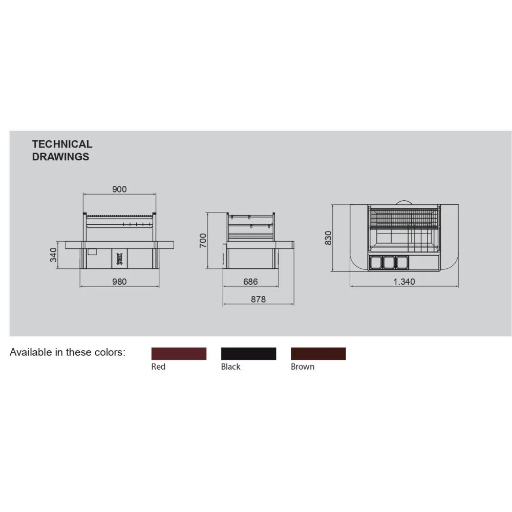 Угольный гриль в японском стиле R90TT