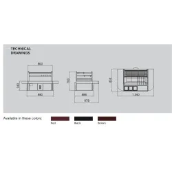 Угольный гриль в японском стиле R90TT