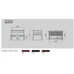Угольный гриль в японском стиле R90T