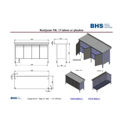 Стол с распашными дверями NN55