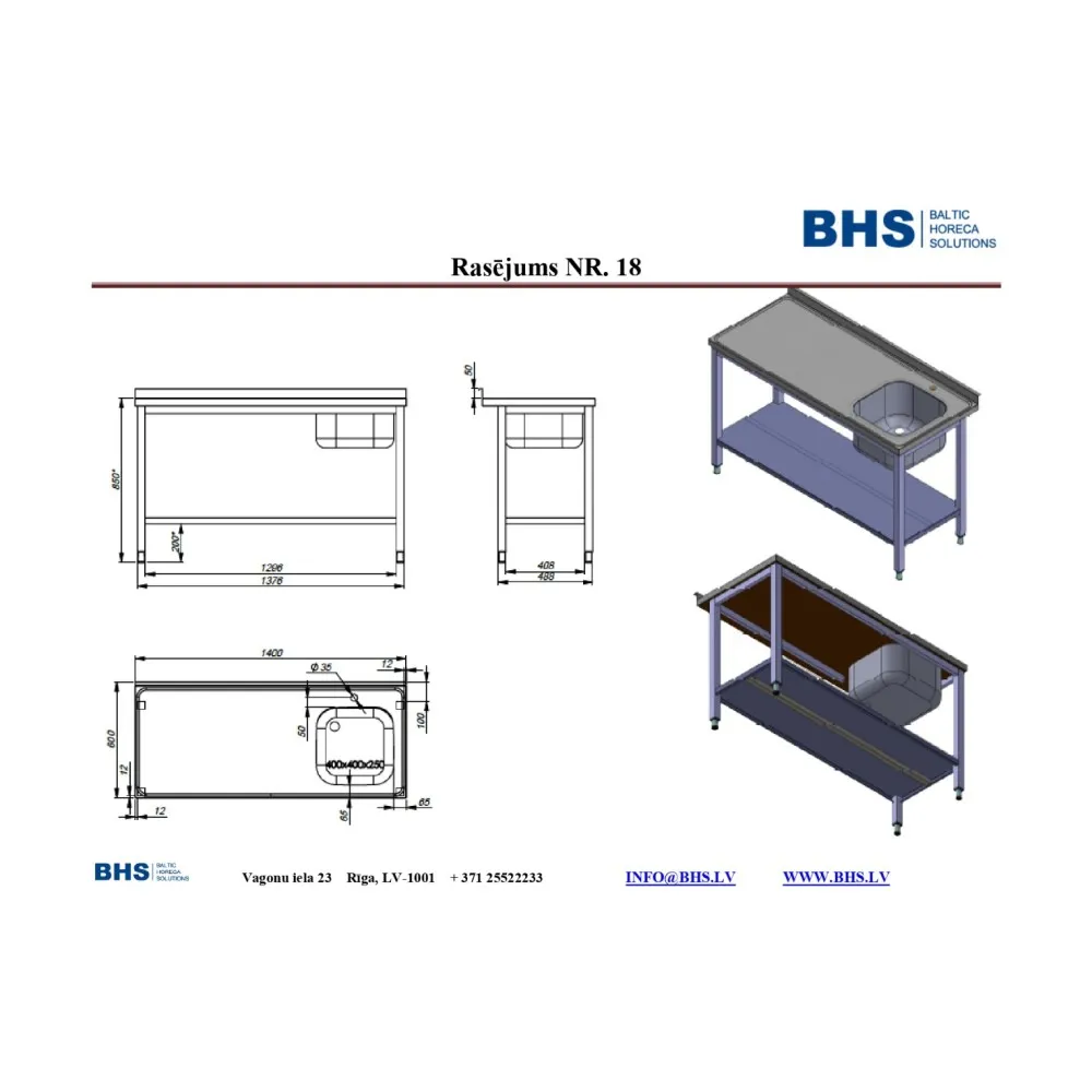 Стол с раковиной NN56