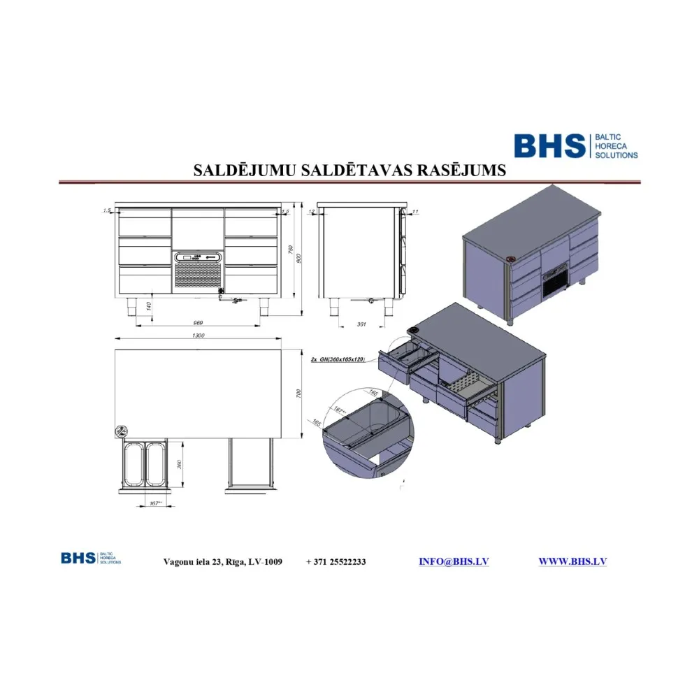 Стол-морозильник для мороженого NN44