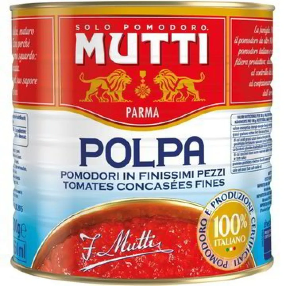 Нарезанные помидоры MUTTI 2500gr