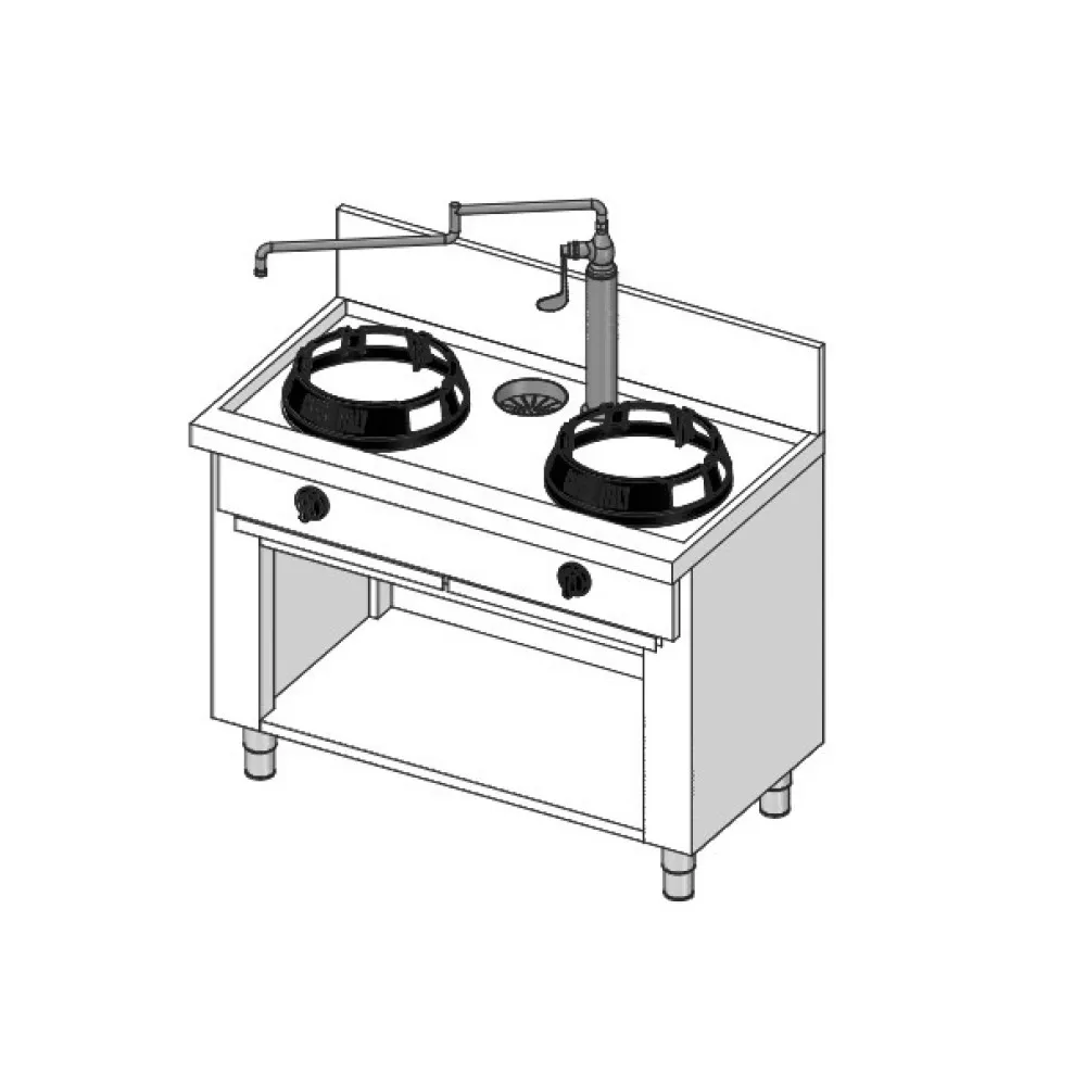 Газовая плита WOK  CC/02
