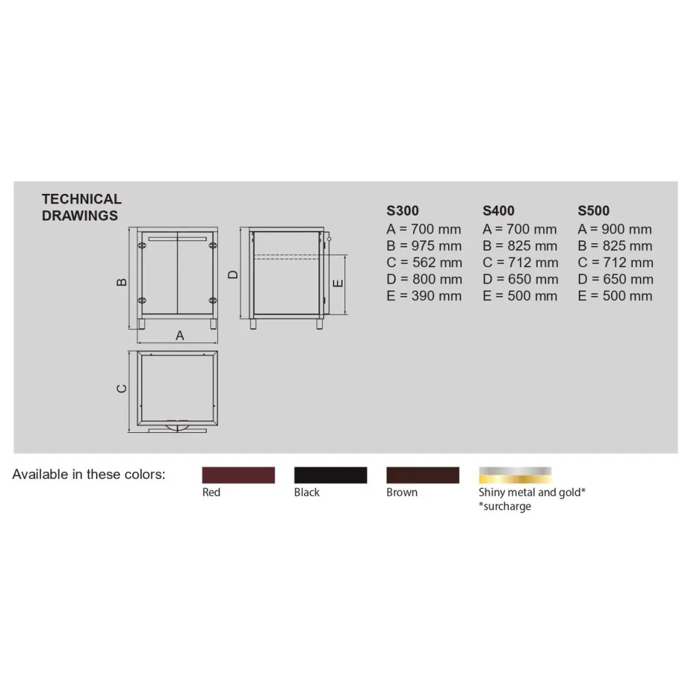 Подставка  для угольной печи S500